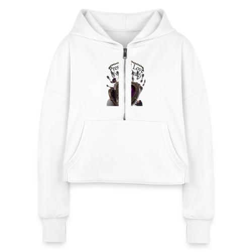 Preserved Love (Forever Dead) T-Shirt - Women's Half Zip Cropped Hoodie