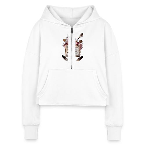 Burned the Evidence (Feels Great) T-Shirt - Women's Half Zip Cropped Hoodie