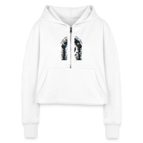 Under Eternal Stars Ours Alone Arbor Gifts T-Shirt - Women's Half Zip Cropped Hoodie