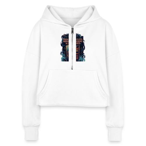 Fridge Raider Elite T Shirt - Women's Half Zip Cropped Hoodie