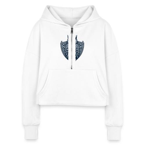 Night Watch Owl T Shirt, Sarcastic Dad Gift - Women's Half Zip Cropped Hoodie