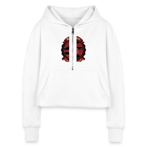 Flamengo Rio Coast T Shirt, Football Pride Gift - Women's Half Zip Cropped Hoodie