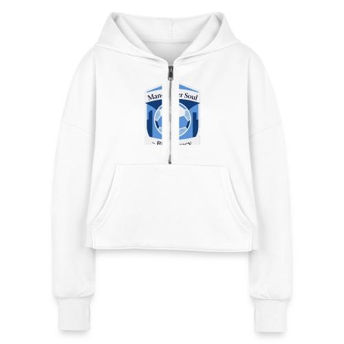 Manchester Soul Soccer City Emblem T Shirt, Gift - Women's Half Zip Cropped Hoodie