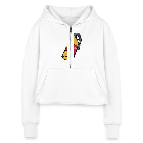 40 oz. Grenade - Women's Half Zip Cropped Hoodie