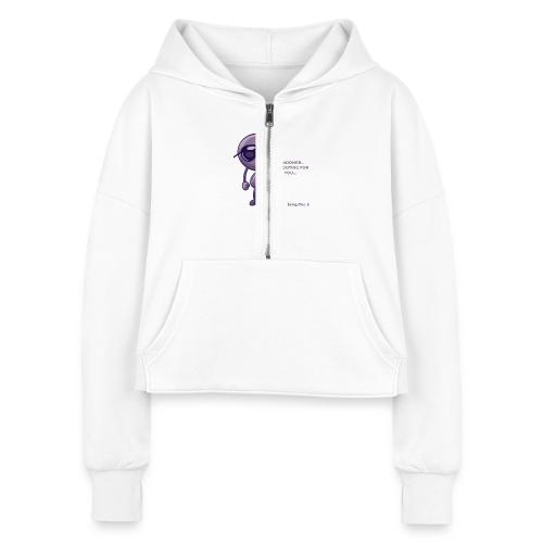 Smoon City 16_I'm Rooting For You - Women's Half Zip Cropped Hoodie
