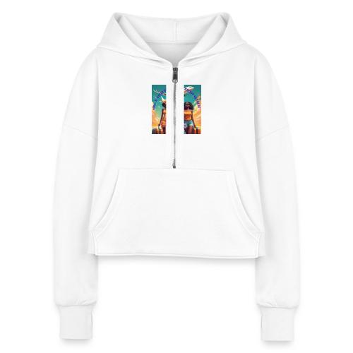 Mrs. S' Good Girlfriends Group Retreat - Women's Half Zip Cropped Hoodie