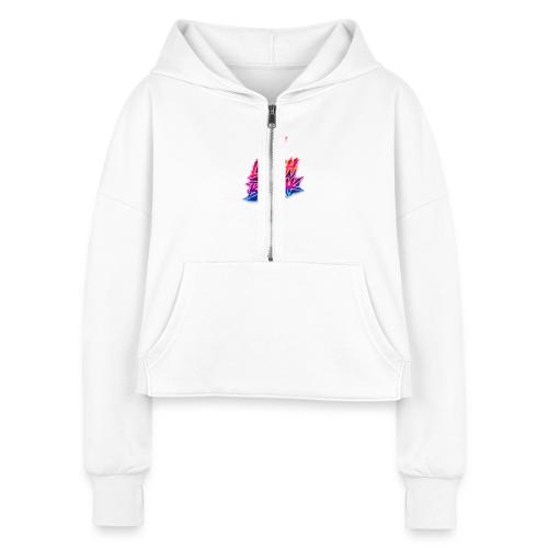 MLB 226 Retro - Women's Half Zip Cropped Hoodie