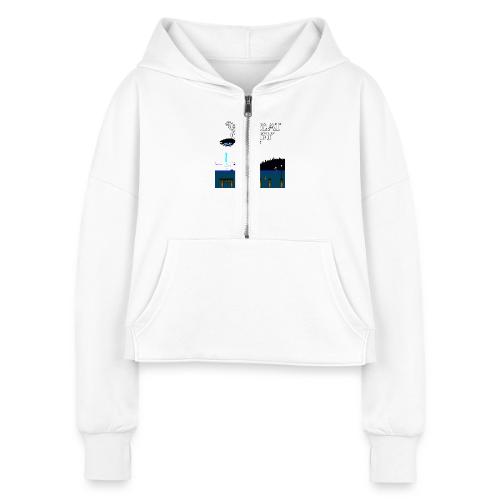 Great Gatsby Game Tri-blend Vintage Tee - Women's Half Zip Cropped Hoodie