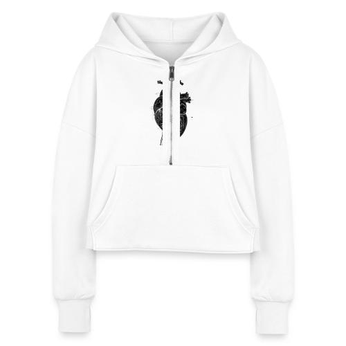 Love Algorithm T-Shirt - Women's Half Zip Cropped Hoodie