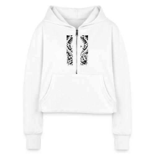 Christian T-Shirt, Poster, & Mug - Women's Half Zip Cropped Hoodie