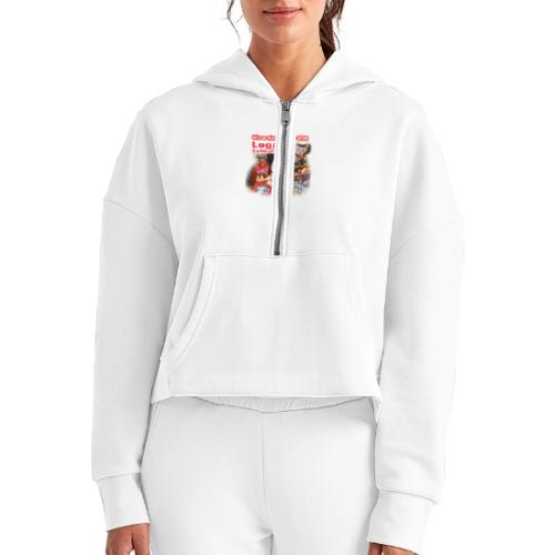 Logan Schuchart #LetsRaceTwo Winner - Women's Half Zip Cropped Hoodie