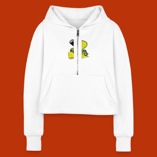 Upsetters Cobra - Women's Half Zip Cropped Hoodie