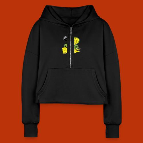 Upsetters Cobra - Women's Half Zip Cropped Hoodie