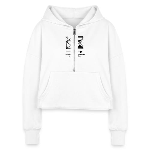 Last Year's Inbox T-Shirt - Women's Half Zip Cropped Hoodie