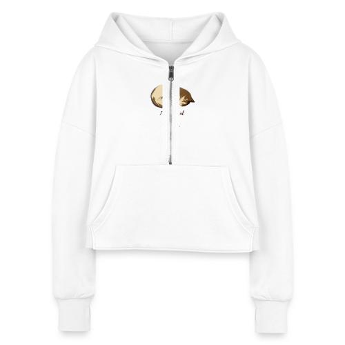 I Was Normal Three Cats Ago Funny Cat T-Shirt - Women's Half Zip Cropped Hoodie