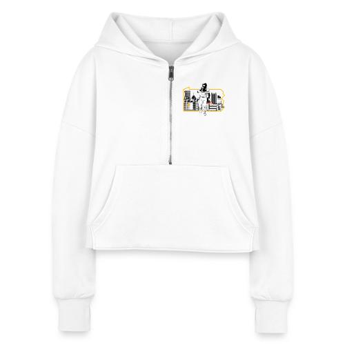 Fear The Cone III (Light) - Women's Half Zip Cropped Hoodie