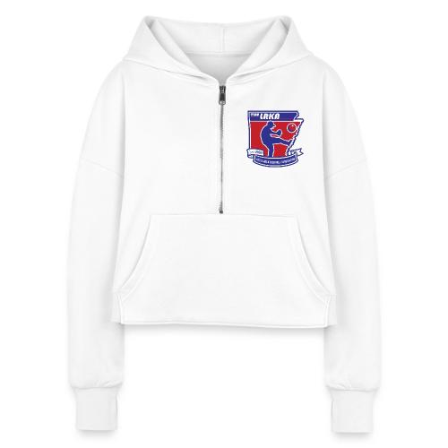 Blue State LRKA - Women's Half Zip Cropped Hoodie