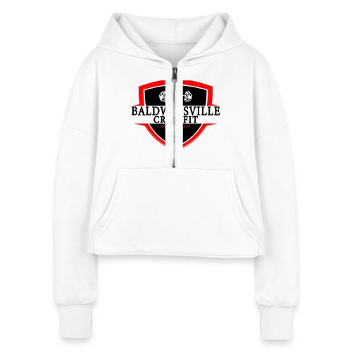 png 25203 - Women's Half Zip Cropped Hoodie