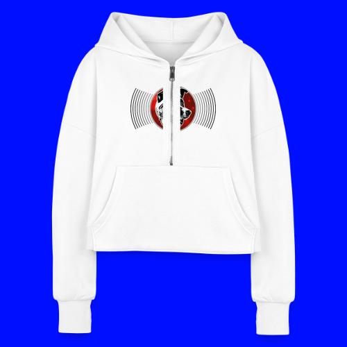 Laika The Space Dog - Women's Half Zip Cropped Hoodie
