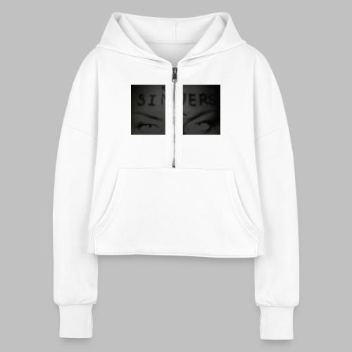 kayHD jpg - Women's Half Zip Cropped Hoodie