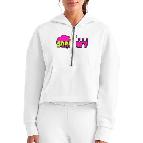 SORANOFY NY - Women's Half Zip Cropped Hoodie