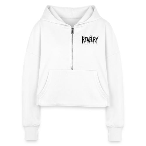 Revelry Cult - Women's Half Zip Cropped Hoodie