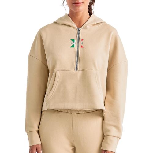 GX Mexico - Women's Half Zip Cropped Hoodie