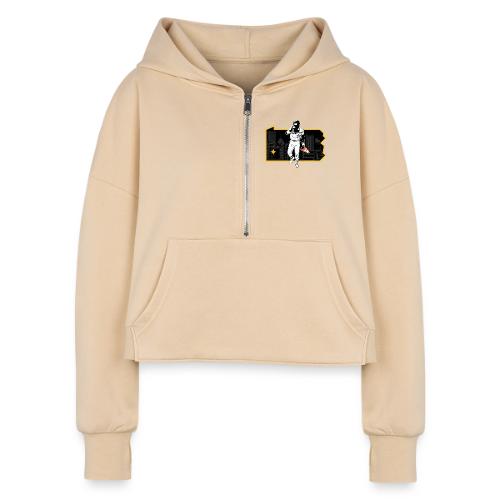 Fear The Cone (Light) - Women's Half Zip Cropped Hoodie