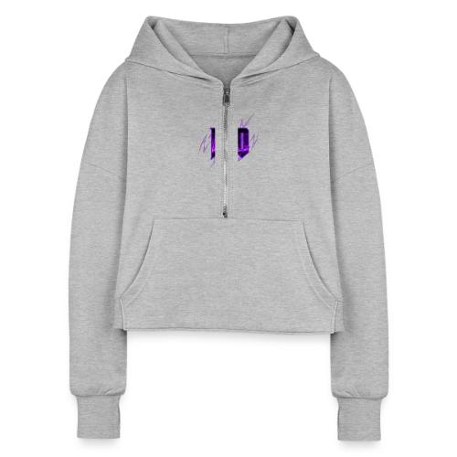 Ayo's All Four Colors combine - Women's Half Zip Cropped Hoodie