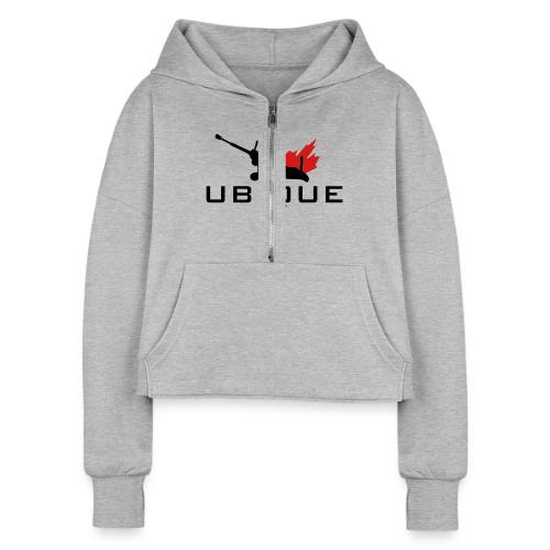 Ubique - Women's Half Zip Cropped Hoodie