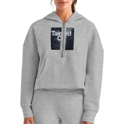 Tainted Co Town - Women's Half Zip Cropped Hoodie