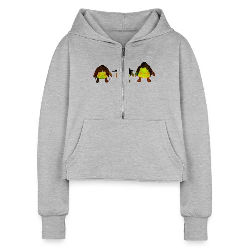 The Lemon sisters - Women's Half Zip Cropped Hoodie