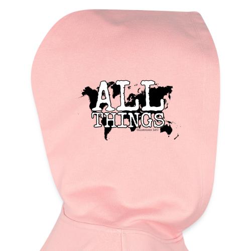 All Things World Map - Women's Half Zip Cropped Hoodie