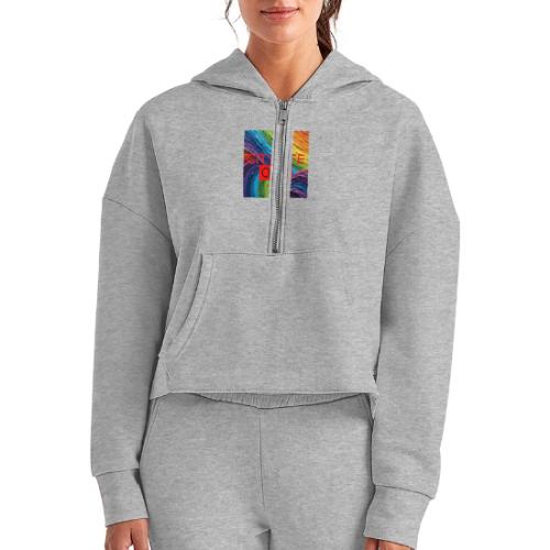 CIty Life Org Vol. 1 - Women's Half Zip Cropped Hoodie