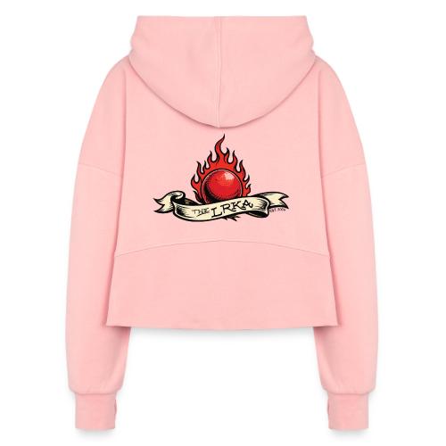 Tattoo LRKA Logo - Women's Half Zip Cropped Hoodie