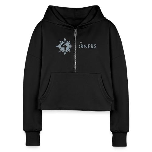 Team 4 Corners 2018 logo - Women's Half Zip Cropped Hoodie