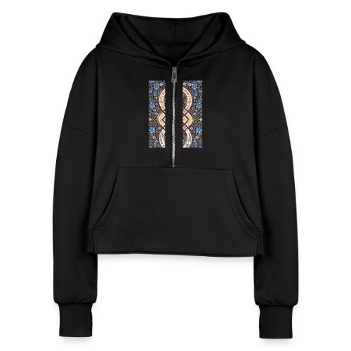 Forever Entwined Eternally Yours Infinity Knot T-S - Women's Half Zip Cropped Hoodie