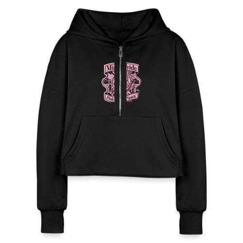 Miami City Pride T Shirt, Vibrant City Pride Gift - Women's Half Zip Cropped Hoodie