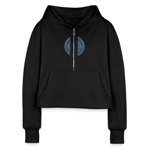 SpyFu Mayan - Women's Half Zip Cropped Hoodie