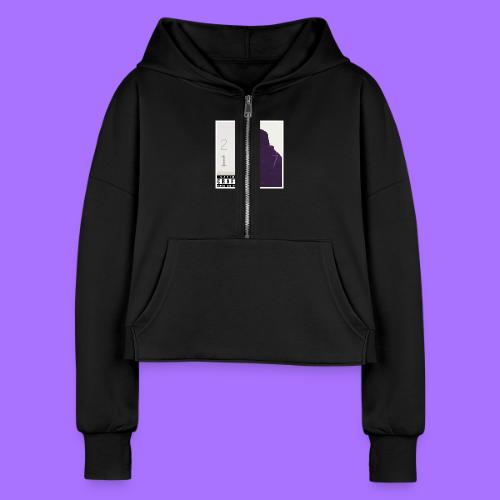 20-1917 (Vimy Ridge Iconic Shot) - Women's Half Zip Cropped Hoodie