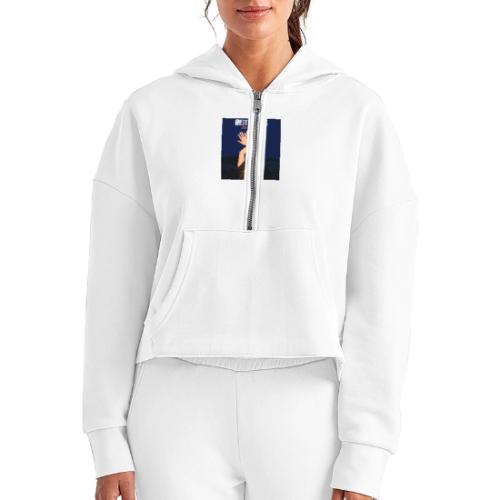 Irresistible Sass - Women's Half Zip Cropped Hoodie