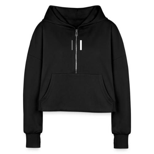 sassnsips com team lisa - Women's Half Zip Cropped Hoodie