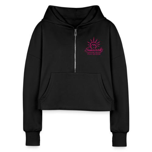 Neon - Women's Half Zip Cropped Hoodie