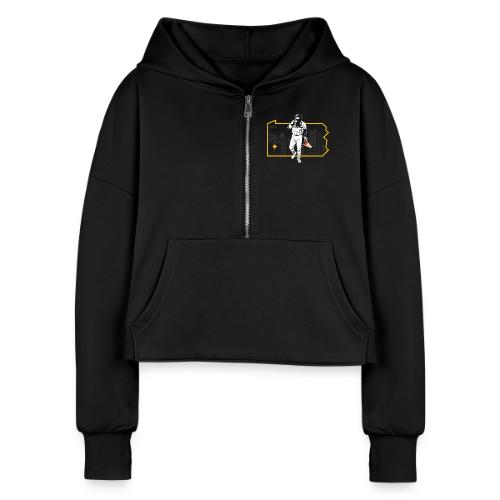 Fear The Cone - Women's Half Zip Cropped Hoodie