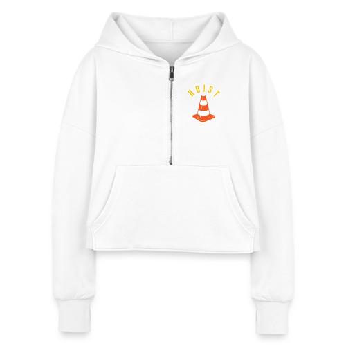 HOIST (Center) - Women's Half Zip Cropped Hoodie