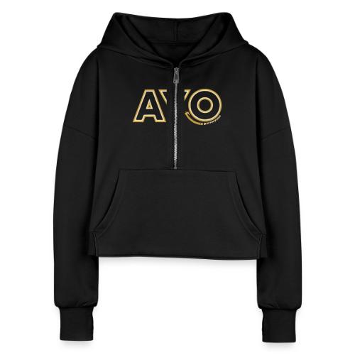 AyoGaming's Logo v1 - Women's Half Zip Cropped Hoodie