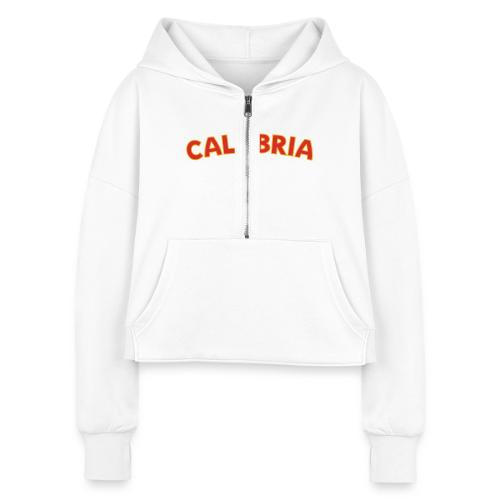 Calabria - Women's Half Zip Cropped Hoodie