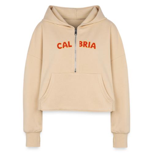 Calabria - Women's Half Zip Cropped Hoodie