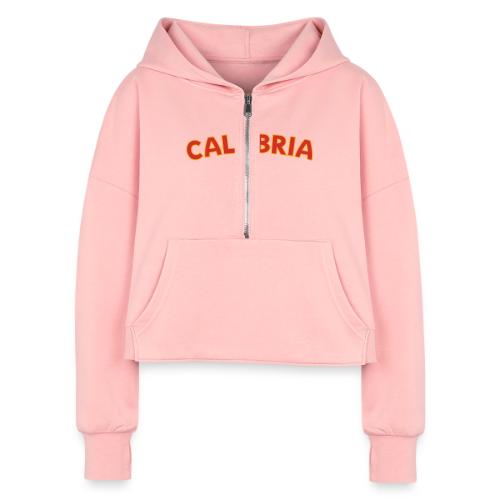Calabria - Women's Half Zip Cropped Hoodie