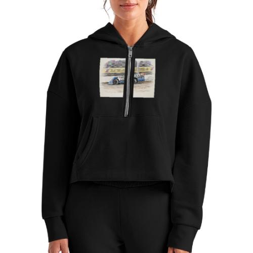 Jonathan Davenport's #49 - Women's Half Zip Cropped Hoodie